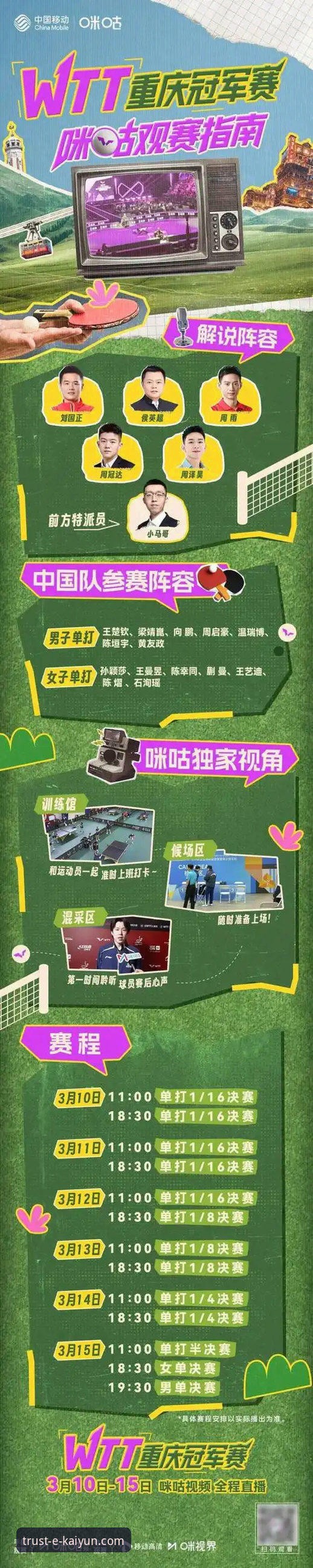 WTT重庆冠军赛深度复盘与观赛平台选择教程